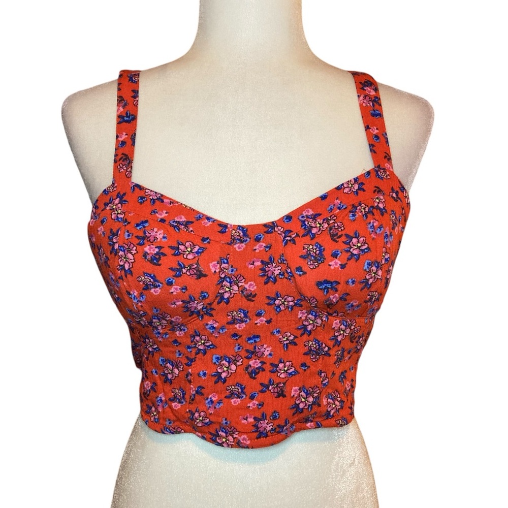 Floral crop top